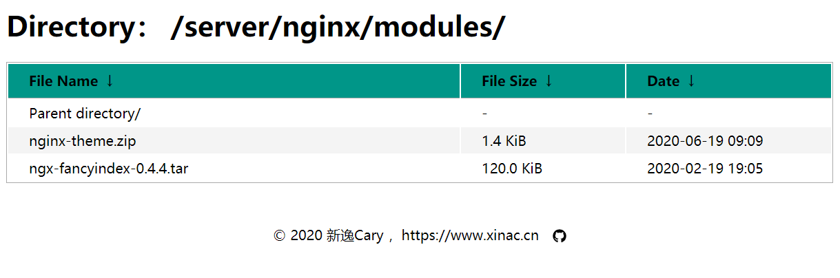 Nginx文件浏览美化插件—ngx-fancyindex